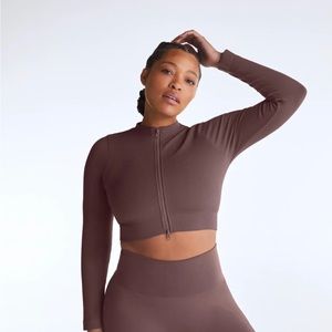 Set active zip up jacket